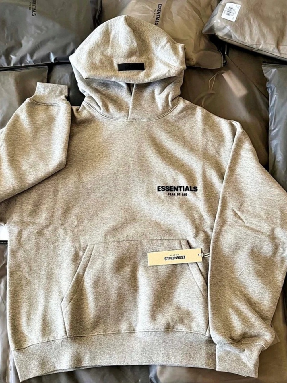 Fear of God Essentials pullover hoodie Gray